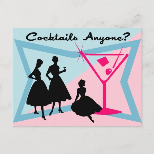 カクテルは誰か?ポストカード ポストカード (正面)
