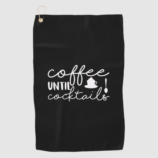 カクテルまでコーヒーアートコーヒー ゴルフタオル (正面)