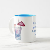 カクテルを使った古い賢い引用文の取得 ツートーンマグカップ (正面左)