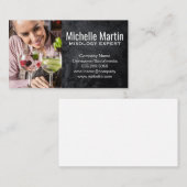 カクテルを混ぜた女性 名刺 (正面/裏面)