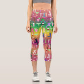 カクテルを着た女性たちとパーティー カプリレギンス (正面)