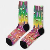 カクテルを着た女性たちとパーティー ソックス (左)