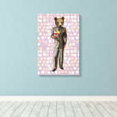 カクテルを飲む キャンバスプリント (インサイチュ (ウッドフロア))