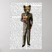 カクテルを飲む ポスター (正面)