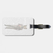 カクテルを飲む ラゲッジタグ (裏面横)