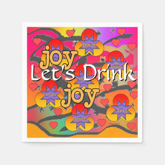 カクテルを飲もう スタンダードカクテルナプキン (正面)