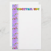 カクテルアップ文房具 便箋 (正面/裏面)