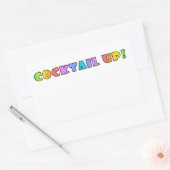 カクテルアップ！シール 長方形シール (封筒)