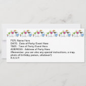 カクテルアップ！パーティの招待状 招待状 (裏面)