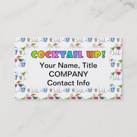 カクテルアップ！名刺 名刺 (正面)