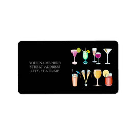 カクテルアドレスの宛名ラベル ラベル