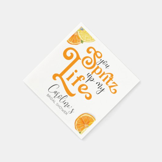 カクテルアペロスピリッツイタリアンスタイルブライダルシャワー スタンダードカクテルナプキン (角)