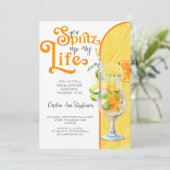 カクテルアペロスピリッツイタリアンスタイルブライダルシャワー 招待状 (スタンド正面)