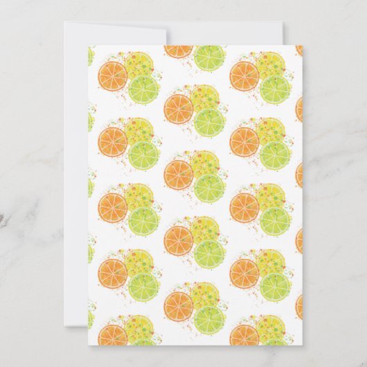 カクテルアペロスピリッツイタリアンスタイルブライダルシャワー 招待状 (裏面)