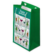 カクテルアルコールバースデーパーティーイベントおもしろいサイズ スモールペーパーバッグ (正面アングル)