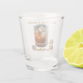 カクテルアワーで岩の上に私のスコッチを作る ショットグラス (裏面)