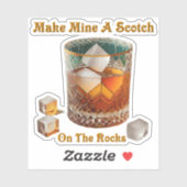 カクテルアワーで岩の上に私のスコッチを作る シール (シート)