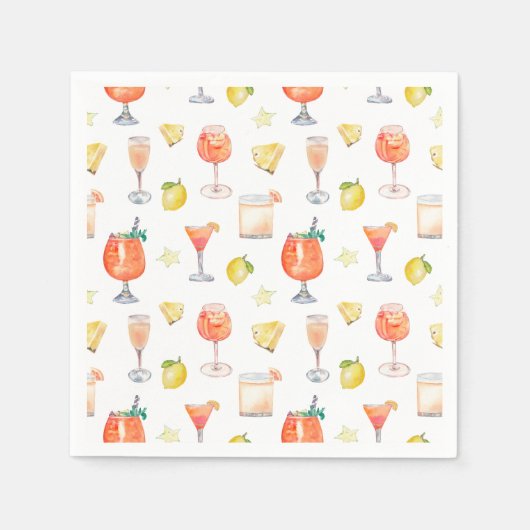 カクテルアワーイタリアンズ結婚ナプキン スタンダードカクテルナプキン (正面)