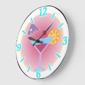 カクテルアワーウォールクロック ラージ壁時計 (傾斜)