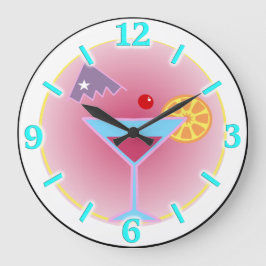 カクテルアワーウォールクロック ラージ壁時計