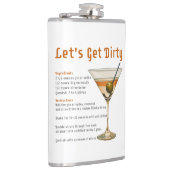 カクテルアワーダーティマルティーニレシピ フラスク (右)