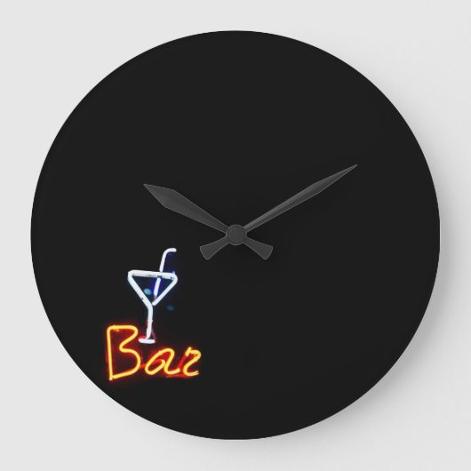 カクテルアワーバー時計 ラージ壁時計 (正面)
