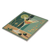 カクテルアワーマルティニミッドセンチュリーデザイン タイル (側面)