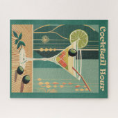 カクテルアワーミッドセンチュリーデザイン ジグソーパズル (横)