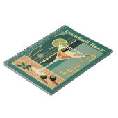 カクテルアワーミッドセンチュリーデザイン ノートブック (左側)