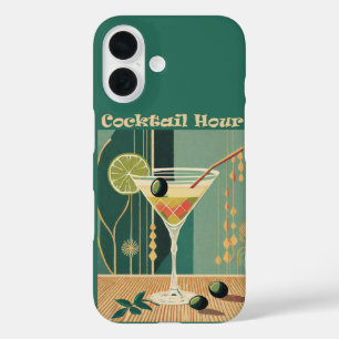 カクテルアワーミッドセンチュリーマルティモダンニ iPhone 16ケース