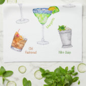 カクテルアートバータオル キッチンタオル (折り畳み)