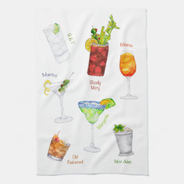 カクテルアートバータオル キッチンタオル