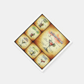 カクテルインスパイアナプキンス – コスモポリタン・ドリンク・アート スタンダードカクテルナプキン (角)