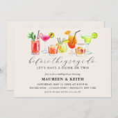 カクテルウェディングシャワー |婚約パーティ 招待状 (正面/裏面)