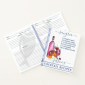 カクテルウォーターカラーレシピミックスドリンクサングリア ノートブック (内部)