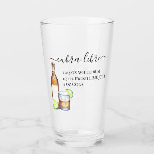 カクテルウォーターカラーレシピミックスドリンクラム タンブラーグラス