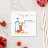 カクテルウォーターレシピミックスドリンク血メアリー スタンダードカクテルナプキン (インサイチュ)