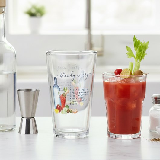カクテルウォーターレシピミックスドリンク血メアリー タンブラーグラス