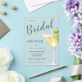 カクテルエレガントガラスブライダルシャワー曇り アクリル招待状 (インサイチュ (ウェディング))