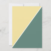 カクテルエレガントガラスブライダルシャワー 招待状 (裏面)