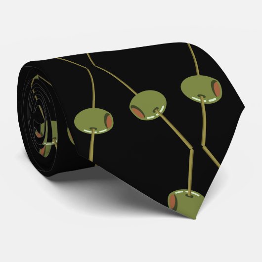 「カクテルオリーブ」 ネクタイ (ロール)