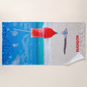 カクテルオンビーチ ビーチタオル (正面)