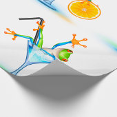 カクテルカエル ラッピングペーパー