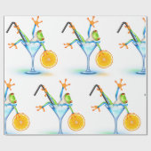 カクテルカエル ラッピングペーパー (フラット)