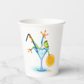 カクテルカエル 紙コップ (正面)