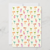 カクテルカラフルコレクション誕生日パーティー 招待状 (裏面)