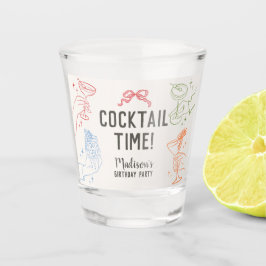 カクテルカラフルパーティーレトロ誕生日の好意 ショットグラス