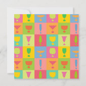 カクテルカラフルパーティー 招待状 (裏面)