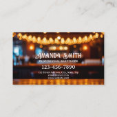 カクテルカラフルプロフェッショナルバーテンダービジネス 名刺 (裏面)