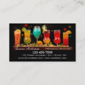 カクテルカラフルプロフェッショナルバーテンダー 名刺 (裏面)